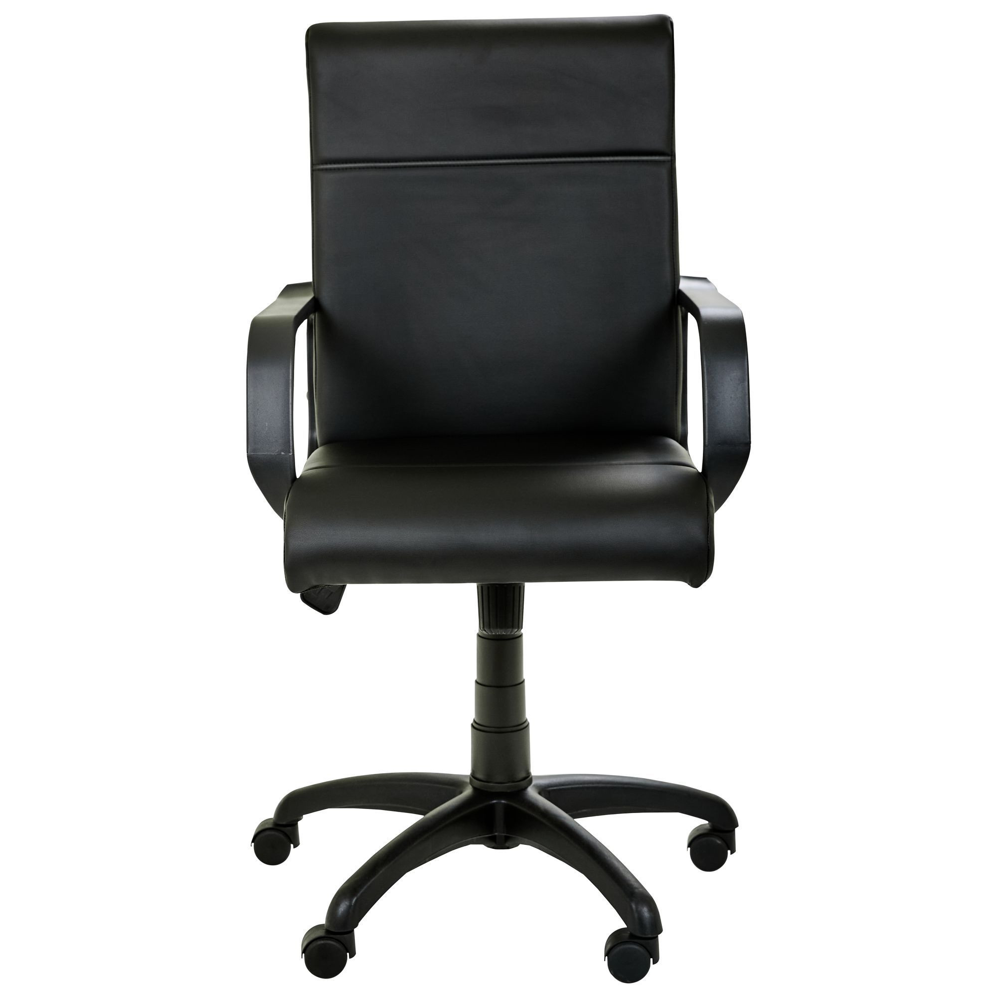 Крісло Фаворит Пластик на механізмі гойдання Шкiрозамiнник чорний, Миколаїв, "Світ Меблів", mebland.com.ua