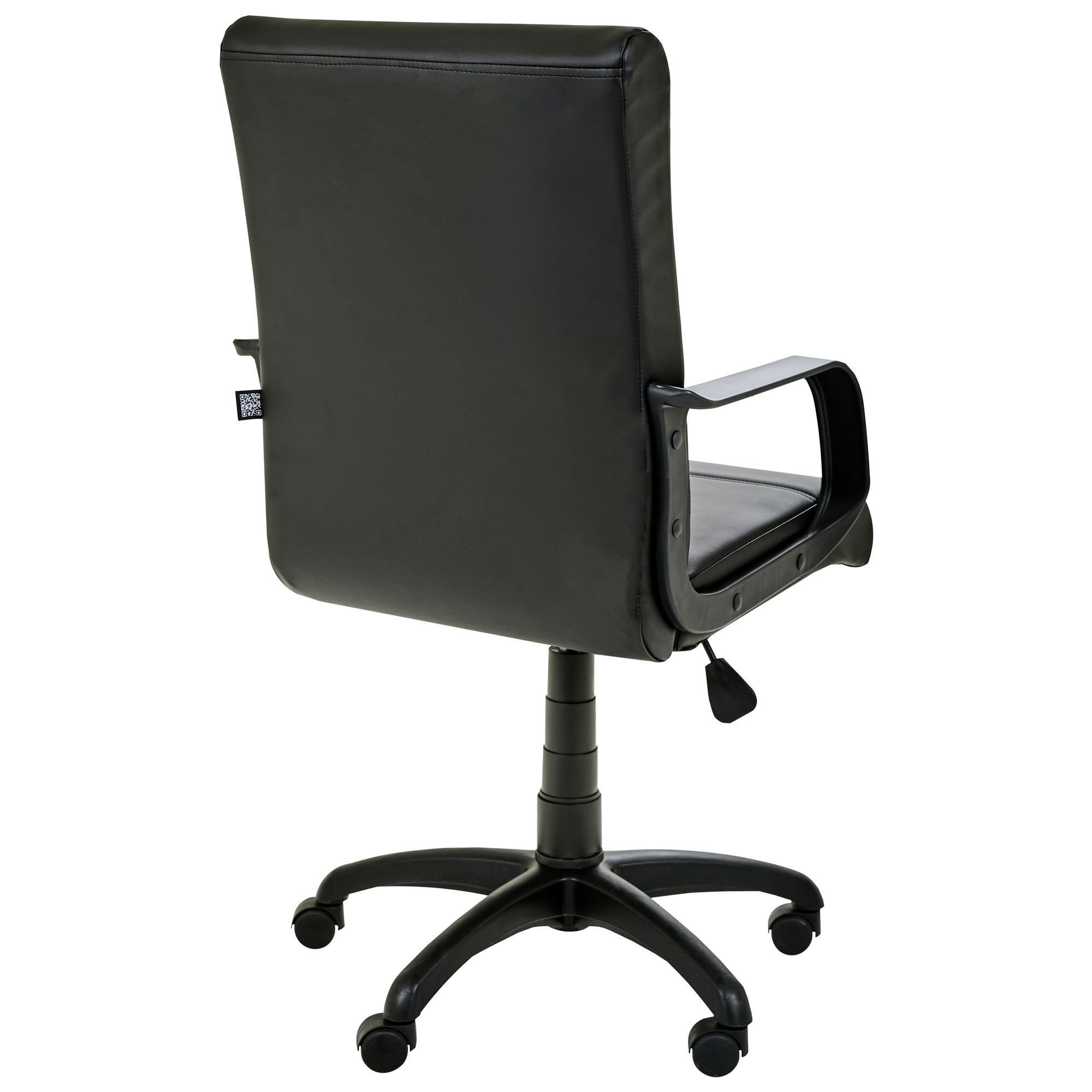 Крісло Фаворит Пластик на механізмі гойдання Шкiрозамiнник чорний - Зображення 7