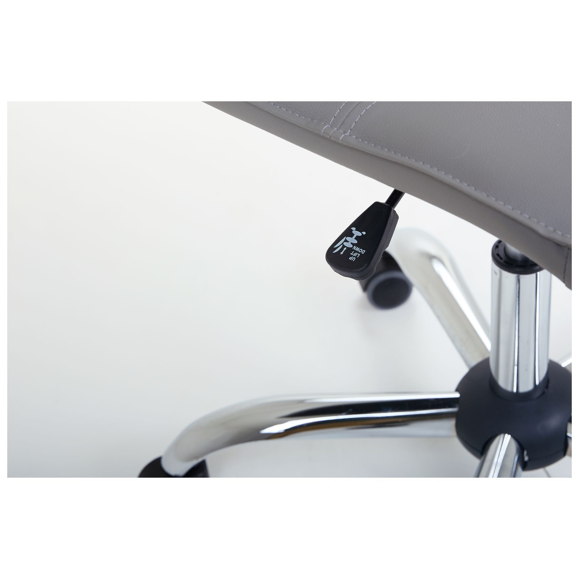 Крісло Самба-Home Хром Шкірзам сiрий без канта