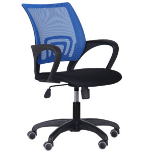 Крісло Веб сидіння Сітка чорна/спинка Сітка синя, Миколаїв, "Світ Меблів", mebland.com.ua