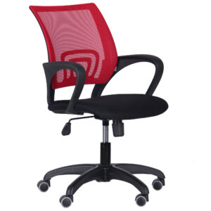 Крісло Веб сидіння Сітка чорна/спинка Сітка червона, Миколаїв, "Світ Меблів", mebland.com.ua