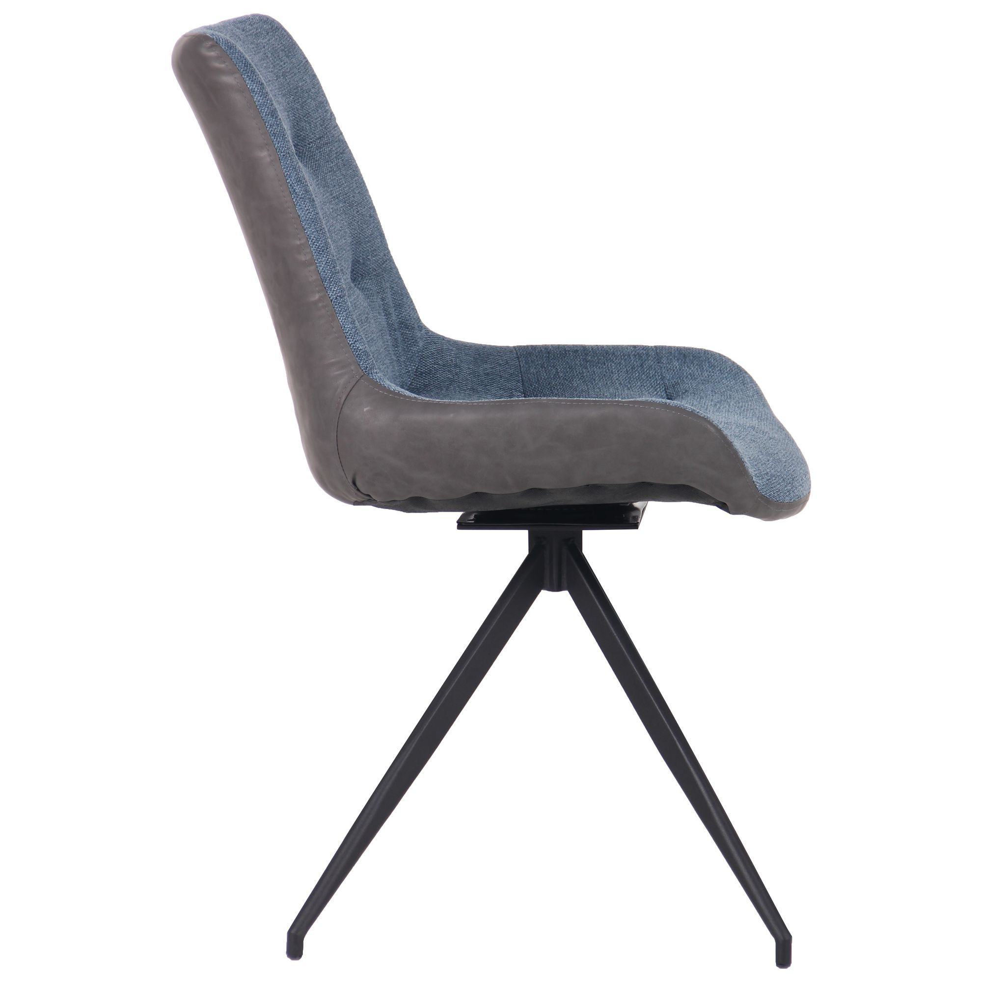 Стілець поворотний Aurora чорний / меланж океан, Миколаїв, "Світ Меблів", mebland.com.ua