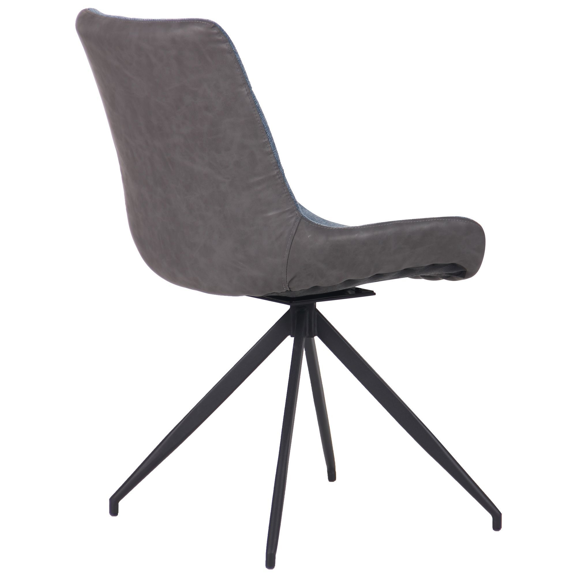 Стілець поворотний Aurora чорний / меланж океан, Миколаїв, "Світ Меблів", mebland.com.ua