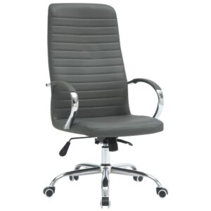 Крісло Fernando хром НВ, механізм Anifix, шкірозамінник сірий, Миколаїв, "Світ Меблів", mebland.com.ua