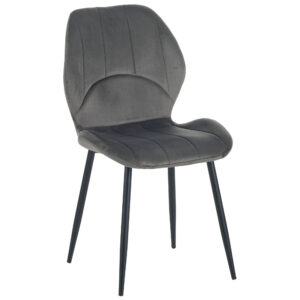 Стілець Astra чорний/вельвет темно-сірий, Миколаїв, "Світ Меблів", mebland.com.ua