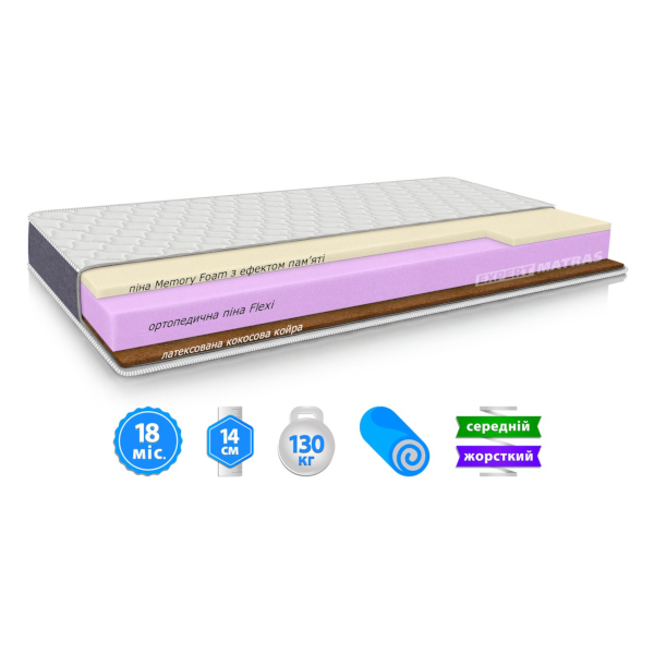 Матрац BRAVE MEMORY COCOS / БРЕЙВ МЕМОРІ КОКОС "Світ Меблів", mebland.com.ua