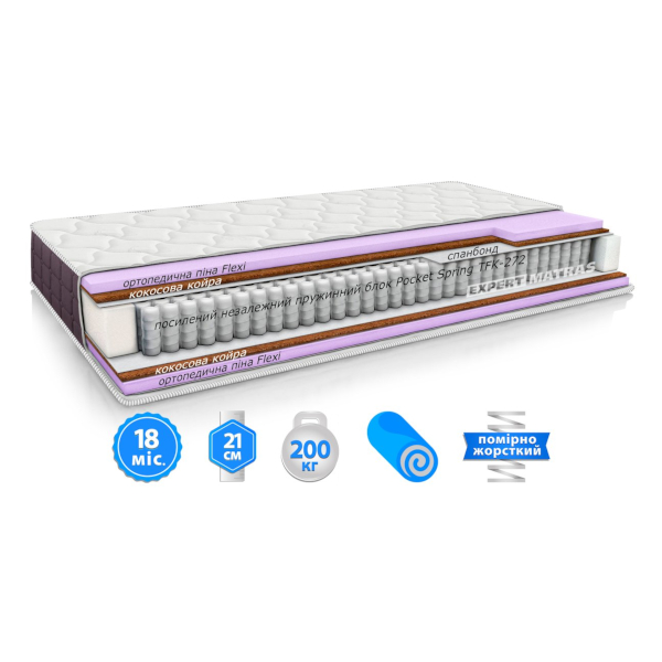 Матрац BRAVE SPRING COCOS / БРЕЙВ СПРИНГ КОКОС "Світ Меблів", mebland.com.ua