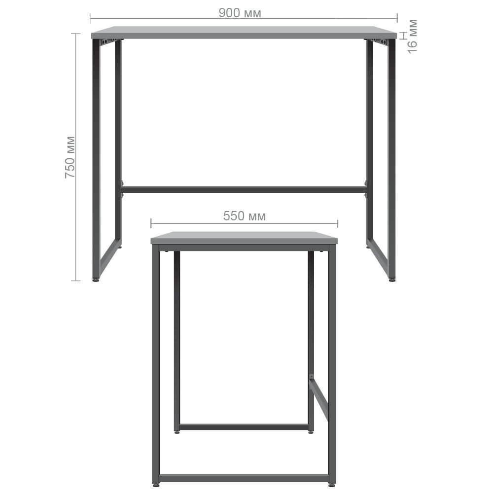 Стіл комп'ютерний Asti AS900 (900х550х750Н) чорний/Дуб Сонома, Миколаїв, "Світ Меблів", mebland.com.ua