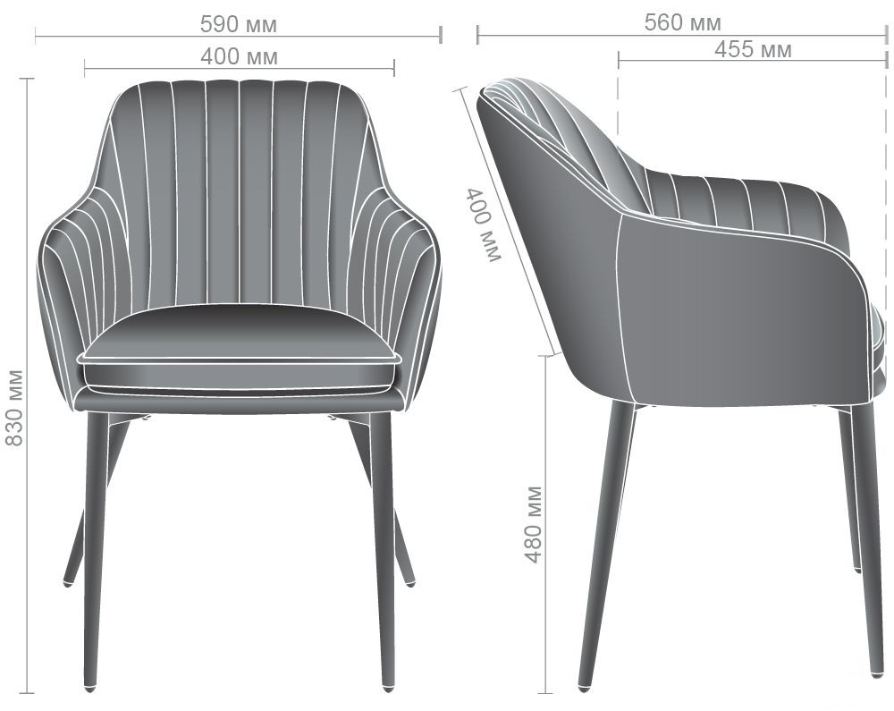 Крісло Paula-C вельвет шоколад, Миколаїв, "Світ Меблів", mebland.com.ua