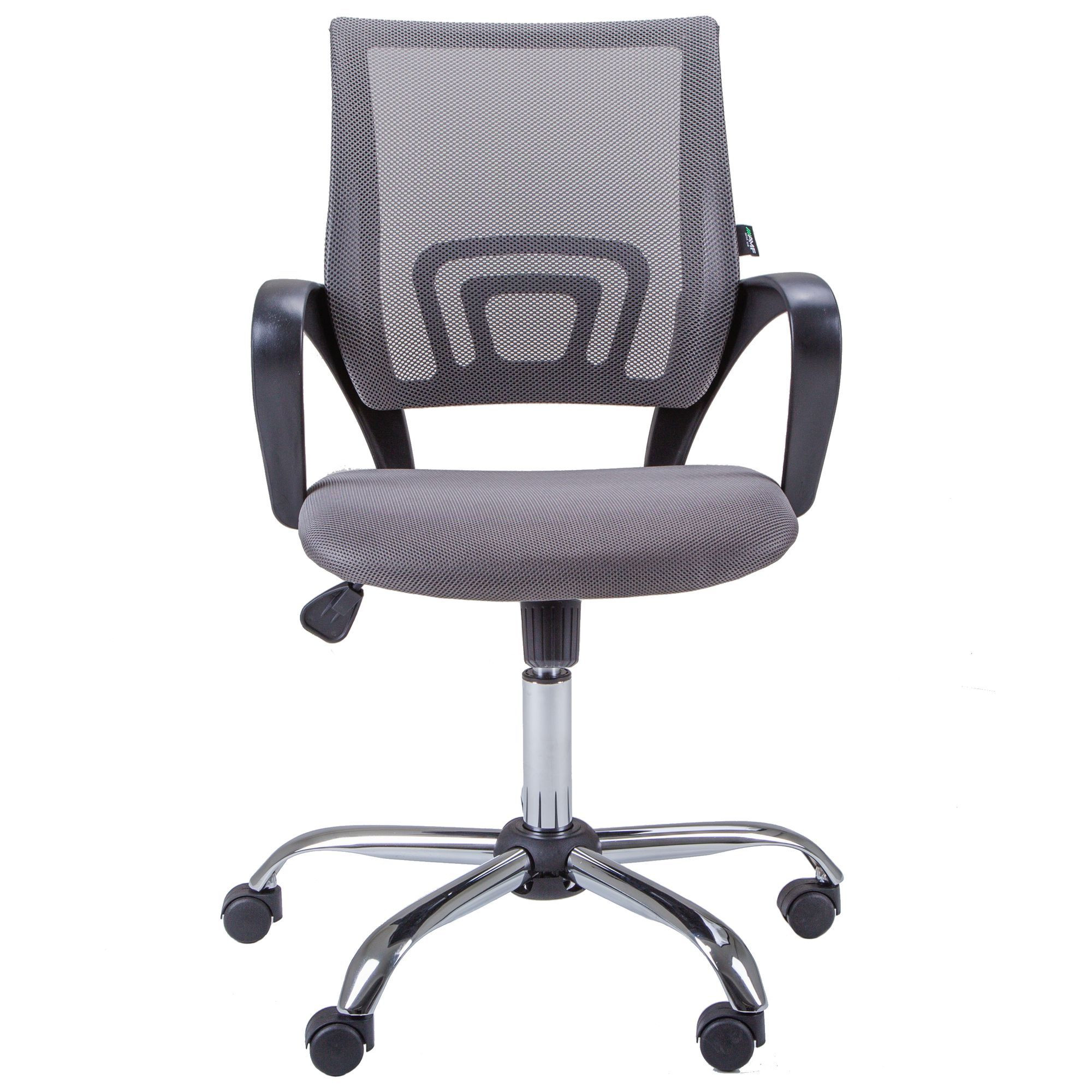 Крiсло Веб Хром Сiтка сiра, Миколаїв, "Світ Меблів", mebland.com.ua