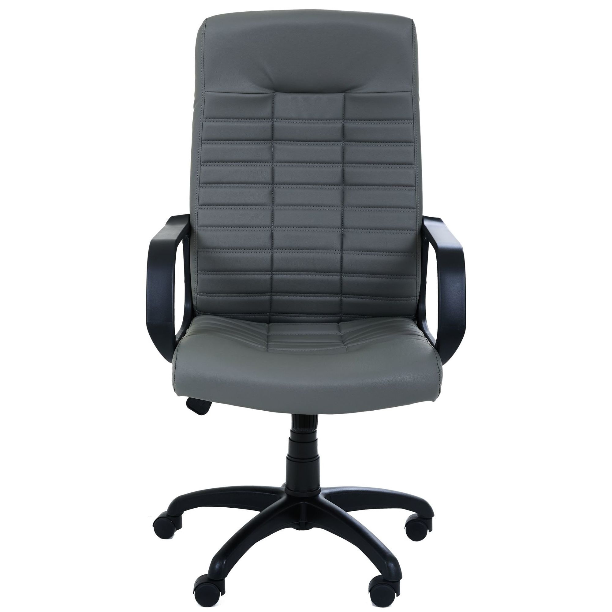 Крiсло Атлет PL Tilt Шкiрзам сiрий, Миколаїв, "Світ Меблів", mebland.com.ua