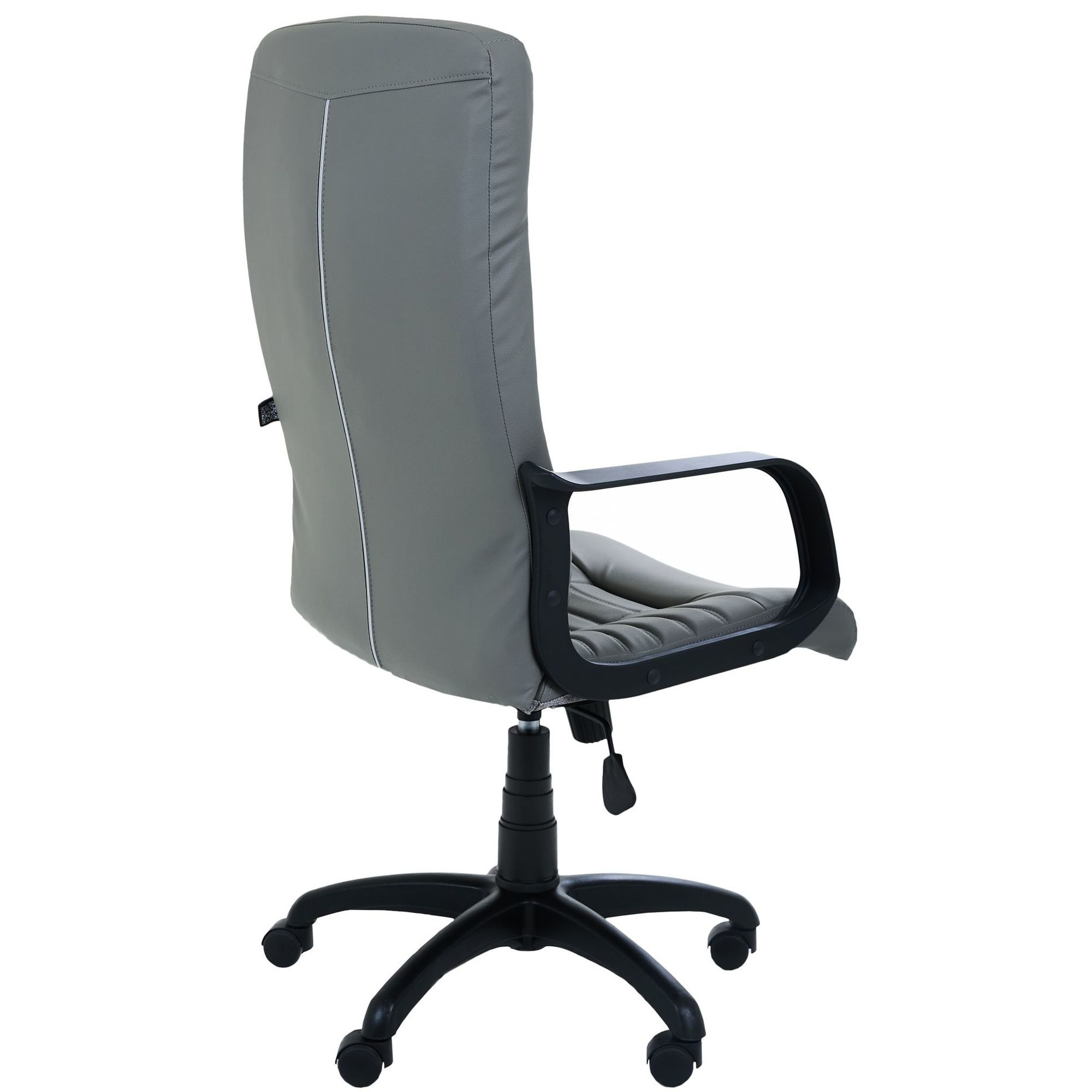 Крiсло Атлет PL Tilt Шкiрзам сiрий, Миколаїв, "Світ Меблів", mebland.com.ua