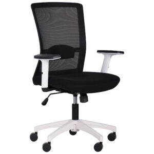 Крісло Uran White сидіння Сідней 07/спинка Сітка HY-100 чорна, Миколаїв, "Світ Меблів", mebland.com.ua