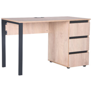 Стіл комп'ютерний Pluto ST R (1200х600х750) Дуб Ендгрейн/Чорний графiт, Миколаїв, "Світ Меблів", mebland.com.ua