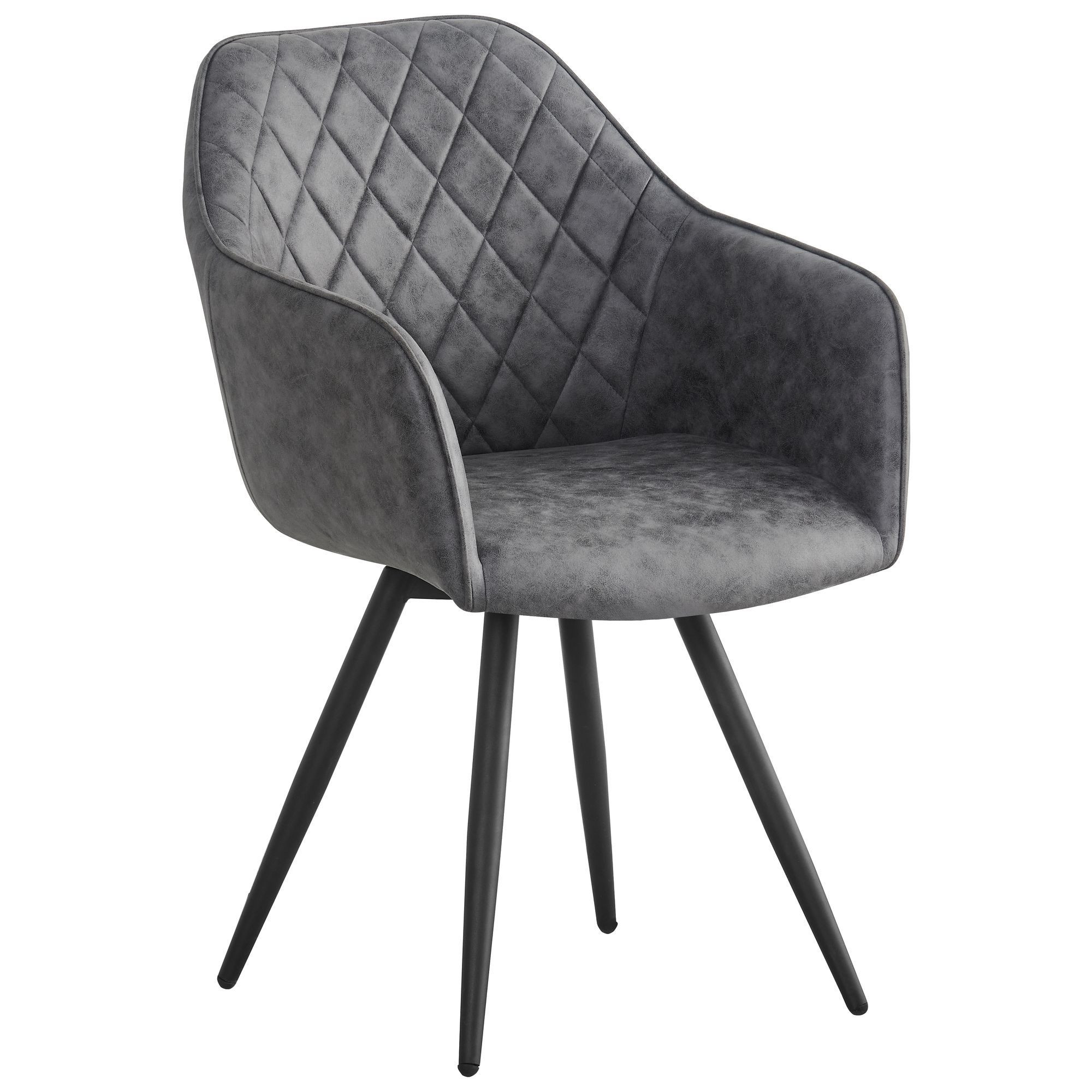 Крісло поворотне Galaktika чорний/сірий, Миколаїв, "Світ Меблів", mebland.com.ua