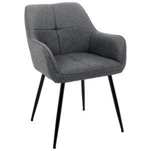 Крісло Ariel чорний/тканина темно-сіра, Миколаїв, "Світ Меблів", mebland.com.ua