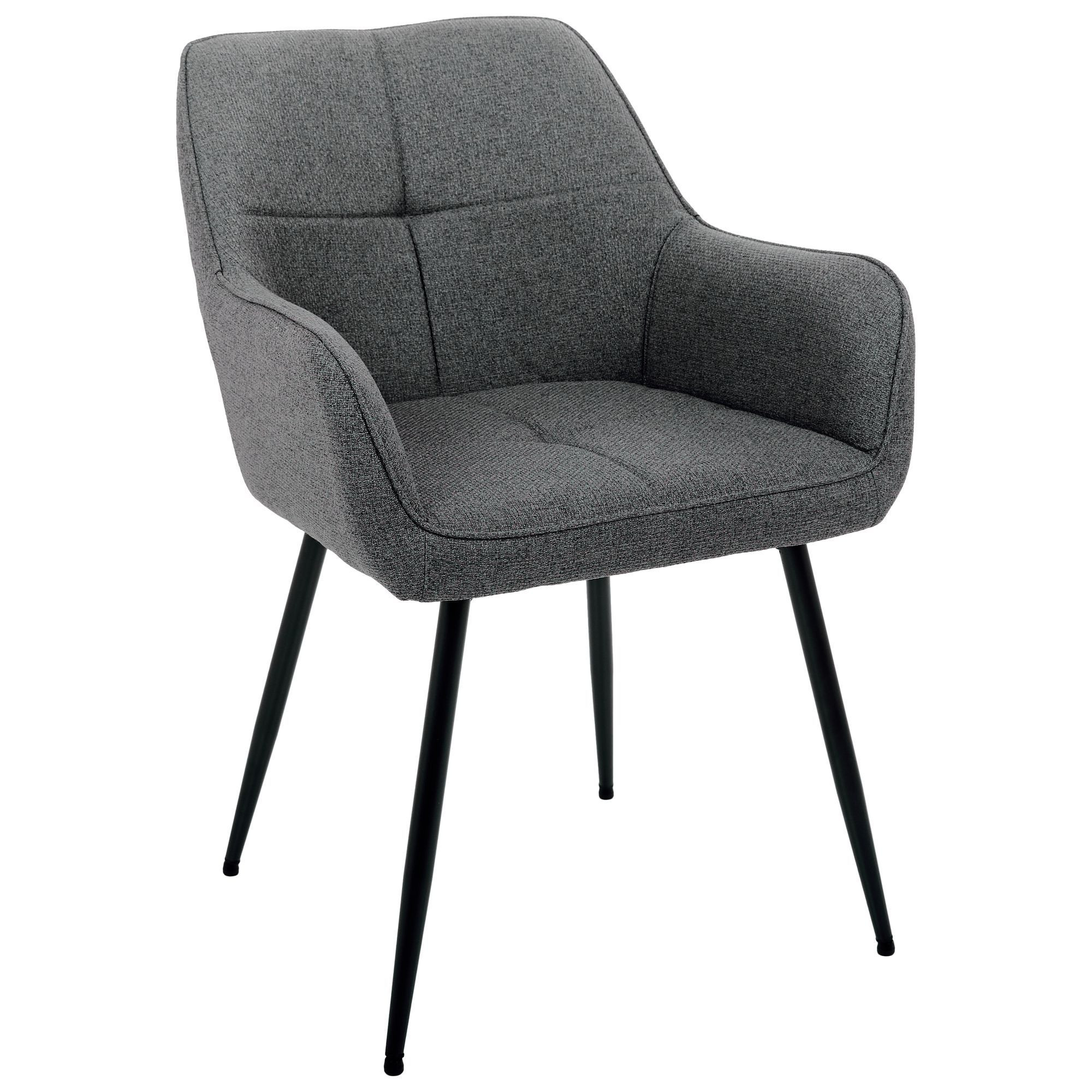 Крісло Ariel чорний/тканина темно-сіра, Миколаїв, "Світ Меблів", mebland.com.ua