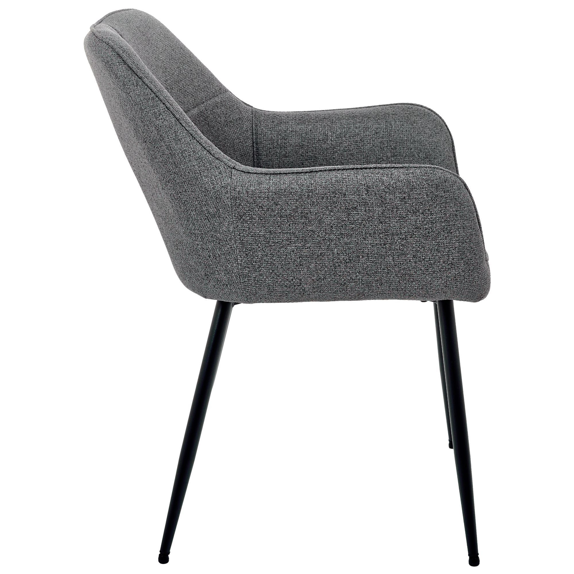 Крісло Ariel чорний/тканина темно-сіра, Миколаїв, "Світ Меблів", mebland.com.ua