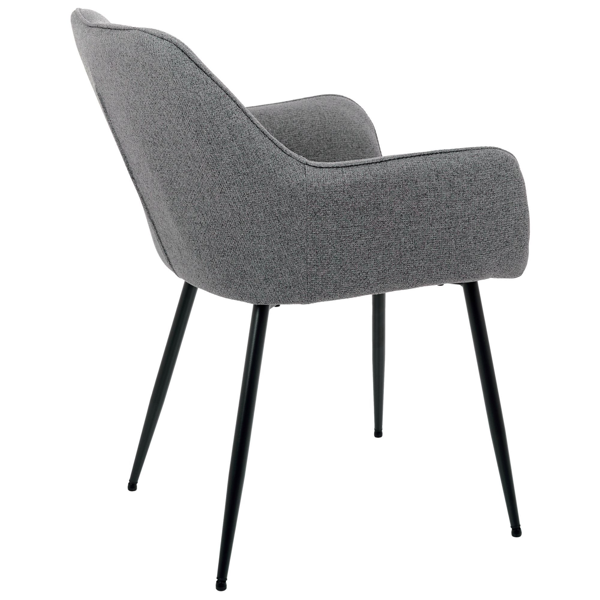 Крісло Ariel чорний/тканина темно-сіра, Миколаїв, "Світ Меблів", mebland.com.ua