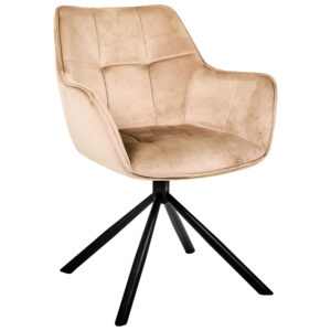 Крісло поворотне Jasmin вельвет капучіно, Миколаїв, "Світ Меблів", mebland.com.ua